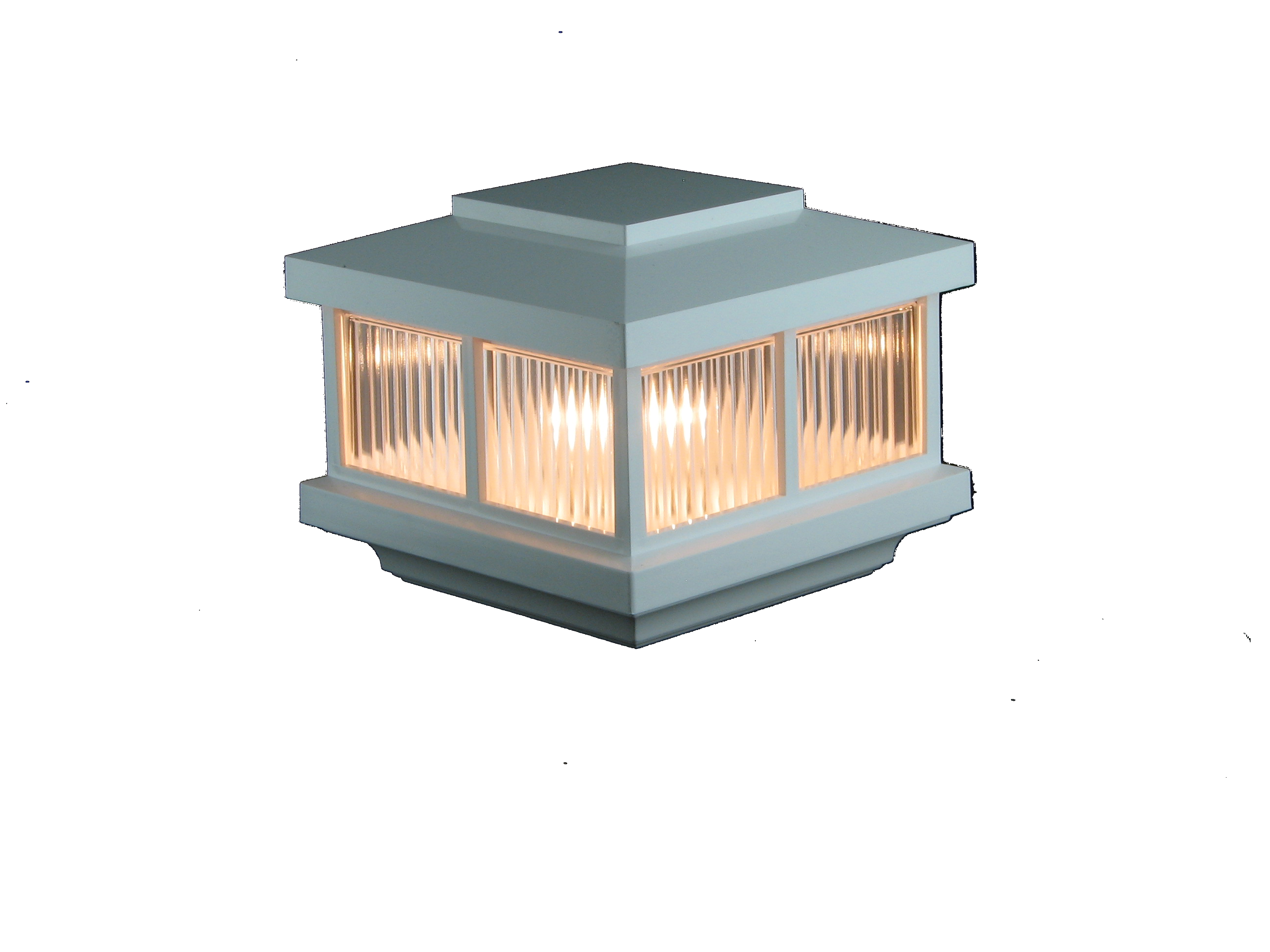 5″ Sq. Cambridge Solar Light Post Cap